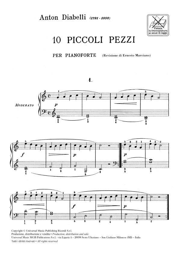 20 Piccoli Pezzi - pro klavír